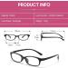 TJUTR Women's Blue Light Blocking Fake Glasses | Non-Prescription Y2K Cosplay Eyewear Frame TB22512-V1 - Stylish & Durable Black Frame - Buy Online on GoSupps.com