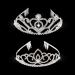 Exacoo Pack of 2 Rhinestone Tiara Crown Headband Comb Pin Set - Wedding Bridal Birthday Tiaras - Buy Online on GoSupps.com