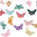 New 2025 2Pcs Crystal Butterfly Small Hair Claw Clips Women New For Fashion Cute Transparent Candy Hair Clamps Crab Barrettes Hair Accessories Jewelry Fashion Accessories Creative Gift - Buy Online on GoSupps.com