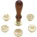 Wax Seal Stamp Set - Yoption Plant Series 6 Pack Vintage Seal Wax Stamp Kit with Wooden Hilt - Botanical Seal Stamp Set in Gift Box - Buy Online on GoSupps.com