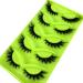 HBZGTLAD 3D Cat-Eye Mink Eyelashes - Curled Winged Thick & Natural False Eyelashes (MF-6) - Soft & Realistic - Buy Online on GoSupps.com