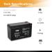 Casil 12V 9Ah Rechargeable Sealed Lead Acid Battery - AGM SLA F2 | Best International Shipping - Buy Online on GoSupps.com