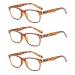 Suertree Reading Glasses Anti Blue Light Computer Glasses Women Men Reader Blocking 3 Pack 3.5X Brown BM162 3.5x Diopter 3pcs Brown