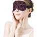 Vintage Violet Paisley Floral Sleep Mask for Women | Adjustable Eye Shades with Elastic Strap - Comfort & Style - Buy Online on GoSupps.com