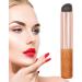 Lip Brush Reusable Lipstick Brush Makeup Brush Makeup Beauty Brushes Soft Travel Beauty Lip Brush Round Tip Silicone Lip Applicator Makeup Beauty Tool for Smoother and Fuller Lip Appearance Wood color - Buy Online on GoSupps.com