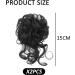 2 Black Wig Loops Women's Hair Accessories Hair Extensions Wig Pieces Curly Bun Bun Extension Clip-On Hair Messy Bun for Women With Thin Hair Short Hair Extensions Hair Accessories - Buy Online on GoSupps.com