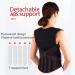Seniors Self Heating Back Brace - 108 Magnets Lumbar Support Belt for Pain Relief | Posture Corrector for Elderly Men & Women - L/Large Black - Buy Online on GoSupps.com