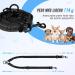 Slowton Adjustable Double Dog Leash for 2 Dogs - 360 Rotatable Reflective No Splinters - Perfect for Small Breeds (3-9 kg) - Durable Black Dog Linen - Buy Online on GoSupps.com
