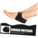 Healeved Rubber Heel Pad | Washable Heel Cushions for Men & Women | Silicone Heel Protectors - 1 Pair 9x9cm Black - Buy Online on GoSupps.com