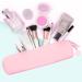 TOPINCN Silicone Pencil Case & Brush Bag - Mini Pink Accessories Organizer for School & Travel - Buy Online on GoSupps.com