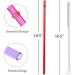 ALINK 10.5 Long Rainbow Colored Reusable Straws for 20oz/30oz Tumblers - Set of 10 with Cleaning Brush - Rainbow Colors - Buy Online on GoSupps.com
