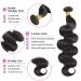 8A Grade Brazilian Body Wave Bundles - 100% Unprocessed Virgin Hair Extensions (8 10 12 Inch) - Natural Black Color - Buy Online on GoSupps.com