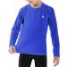 Dizoboee Youth Boys Compression Long Sleeve Shirt - Royal Blue | Kids Football Undershirt | Moisture Wicking Sports Baselayer - Buy Online on GoSupps.com