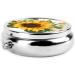 Buy Yellow Sunflowers & White Flowers Round Pill Box - 3 Compartment Portable Travel Medicine Organizer - Buy Online on GoSupps.com
