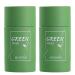 SupLee Green Tea Stick Mask for Face, Blackhead Remover with Extract,Deep Pore Cleansing, Moisturizing, Skin Brightening, Removes Blackheads All Types of Men and Women… B09QL837L8 (2pcs green)