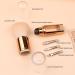 Retractable Powder Brush Retractable Foundation Brush | Cosmetic Brush Set | 5 in 1 Travel Powder Makeup Brush Portable Eyeshadow and Concealer Brushes for All Around Rose Gold - Buy Online on GoSupps.com