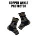 Shop Dr. Shapiro Copper Ankle Brace Support for Men & Women | Compression for Sprains Heel Spur Plantar Fasciitis & Sports Injuries (Medium - Buy Online on GoSupps.com