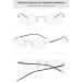 Lanomi Borderless Progressive Multifocal Reading Glasses - Anti-Blue Light Fashion Aid for Men & Women - Light Blue 1.5 Diopters - Buy Online on GoSupps.com