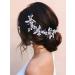 IYOU Bridal Wedding Hair Vine Blue Flower Hair Accessories Crystal Pearl Headband Bride Bridesmaid Headpiece for Women - Buy Online on GoSupps.com