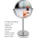 7-Inch Double Sided 1X/5X Magnifying Makeup Mirror with 360 Swivel - Travel Vanity Mirror with Stand - Buy Online on GoSupps.com