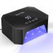 Lavinda 54W UV Nail Lamp Professional LED Nail Lamp UV Light for Gel Polish Nails Fast Drying Nail Dryer Nail Light with 4 Timers Large LCD Display Salon & Home Use for Women Mom Girlfriend Black