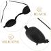 minkissy Tanning Eye Goggles Uvs Eye Protection Black Glasses Flexible Tanning Bed Goggles Eyeshields Red Blue Light Eyepatch for Summer Beach - Buy Online on GoSupps.com