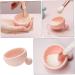 Housoutil 1pc Silicone Scrub Pad Make up Kit Silicone Makeup Applicator Brush Washing Dryer Cleaner Cosmetic Cleaning Scrubber Makeup Cleaning Pad Silicone Brush Silica Gel Makeup Brush 7x6.5cm Pink - Buy Online on GoSupps.com
