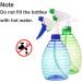 Mister Spray Bottles 16.9oz/500ml - Adjustable Storage Containers for Hair, Plants, and Cleaning - Includes Mini Funnel, Adhesive Hook, and Labels (Blue/Green) - Buy Online on GoSupps.com