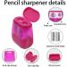 OFiSEXPT Dual Hole Manual Pencil Sharpener - 4 Pack for Students and Adults | School, Home, Office Use - 4 Colors - Buy Online on GoSupps.com