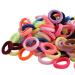 400 Pcs Soft Rainbow Hair Ties Toddler Girl Hair Ties Pony Tail Bands Stretch Elastics Curly Kids Hair Products for Little Girl Hair Accessories Pink