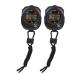 Tbest digital sports stopwatch 2 PCs multifunctional digital handheld-LCD stopwatch timer large LCD display chronograph digital watches for football sports training running swimming