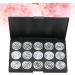 SOESFOUFU 15 Empty Eyeshadow Palette Empty Eyeshadow Case Empty Cosmetic Travel Cosmetic Case Silver - Buy Online on GoSupps.com