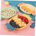 Alipis 3pcs Dried Fruit Plate Food Tray Home Decor Serving Bowl Plastic Cupcake Tray Candy Desktop Disk - Buy Online on GoSupps.com