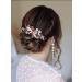 IYOU Bridal Wedding Hair Comb Red Crystal Hair Accessories Rhinestone Flower Headpiece Bride Bridesmaid Hair Pieces for Women - Buy Online on GoSupps.com