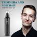 Professional Nose Hair Trimmer - Painless 3-in-1 Ear Nose Eyebrow & Facial Trimmer for Men & Women - Waterproof Dual Edge Blades - Black - Buy Online on GoSupps.com