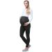 Be Mammy Maternity Long Leggings XL Graphite - Comfortable Pregnancy Wear - Buy Online on GoSupps.com