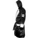 Cleto Reyes Satin Boxing Robe with Hood - Medium - Black/White - Premium Quality - Buy Online on GoSupps.com