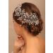 Chargances Bridal Crystal Statement Hair Vine Wedding Rhinestone Beaded Headband Dainty Silver Handmade Hair Accessories for Women and Girls Brides - Buy Online on GoSupps.com