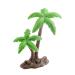 Palm Tree Decorations Tropical Coconut Palm Tree Model Mini Palm Leaves Building Model Tree Cake Topper Architecture Tree Artificial Coconut Palm Tree (A)