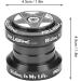 VGEBY Bicycle Headset - Solid Aluminum Alloy Tapered Stack Headset for 1 1/8 Threadless BMX Forks (Black) - Buy Online on GoSupps.com