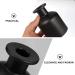 Warmhm 2-Piece Cylindrical Reed Diffuser Set | Elegant Black Glass Vases for Home Decor | Empty Perfume Bottles for Fragrance - Buy Online on GoSupps.com