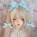 Limtula Gothic Lace wknot Barrettes for Cosplay Party w Barrette Women Role Play Hair Clip Anime Maid Costume Headdress Light Purple - Buy Online on GoSupps.com