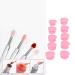 10 Silicone Lip Brush Covers with Suction Cup - Dust-Tight & Protective for International Shipping - Buy Online on GoSupps.com