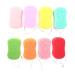 8pcs Soft Bath Sponge Set for Kids & Adults - Assorted Color Loofah Scrubbers - Buy Online on GoSupps.com