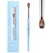 golden maple Acrylic Nail Brush 100% Pure Kolinsky Hair Size 8 Oval Crimped Pressed Shaped Acrylic Nail Brushes Blue Wood Handle Acrylic Powder Brush Set Professional Manicure for DIY Home Salon 8 Crimped Blue
