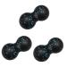 Inoomp Massage tools 3st trigger point massage device Lacrosse balls Rollator Lacrosse-Ball Epp Massageball Yoga ball Double Massageball Operaser Role Massage roller 16.5x8.5x2cmx3Pcs Blaux3stk