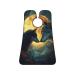beautiful moon wolf Print Beard Bib Apron Non-Stick Beard Men's Hair Catcher for Shaving Gifts for Men. One Size Black4