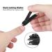 Nail Clippers Set - TOP TENG Sharp Fingernail & Toenail Clippers with File & Cuticle Trimmer for Men & Women - Black - Buy Online on GoSupps.com