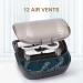 Dentures Retainer Case with Vent Holes & Mirror - Double Layer Portable Orthodontic Box for Travel - Aligner Storage (Black) - Buy Online on GoSupps.com