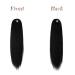 Fine Ponytail Extensions - Long Straight Drawstring Hair Extension 50 cm Natural Black - Buy Online on GoSupps.com